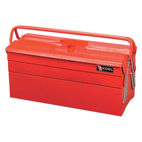 excel tb122b red 5 tray cantilever metal tool box red|Excel TB122B.